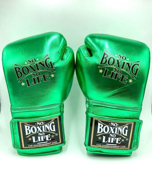 No Boxing No Life Boxing Gloves Green Heavy Bag