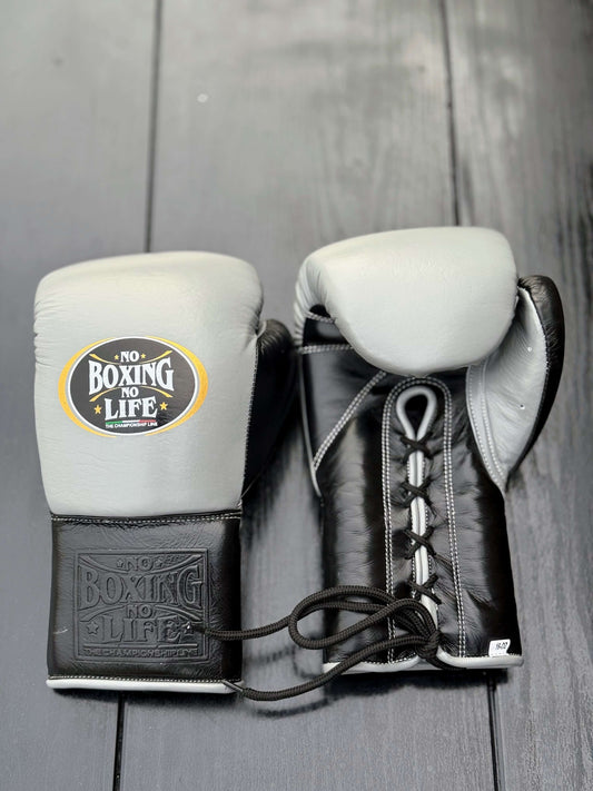 No Boxing No Life Boxing Gloves Grey/Black Fitness Boxing