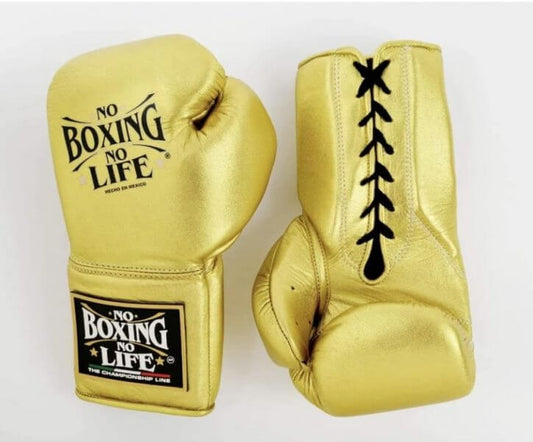 No Boxing No Life Boxing Gloves Gold Fight Gear