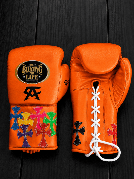 No Boxing No Life Boxing Gloves Orange Custom Fit