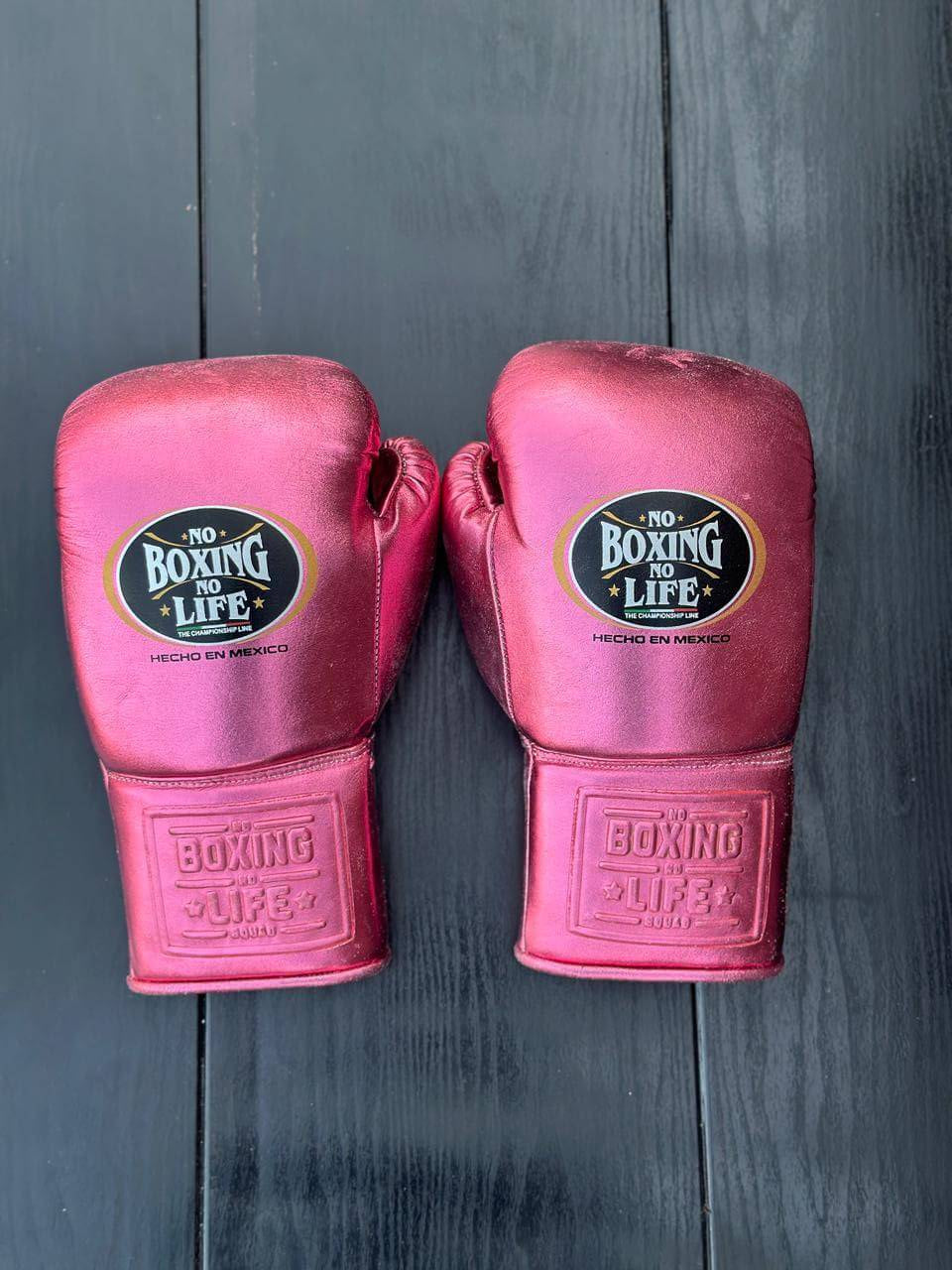 No Boxing No Life Boxing Gloves Pink Custom Fit