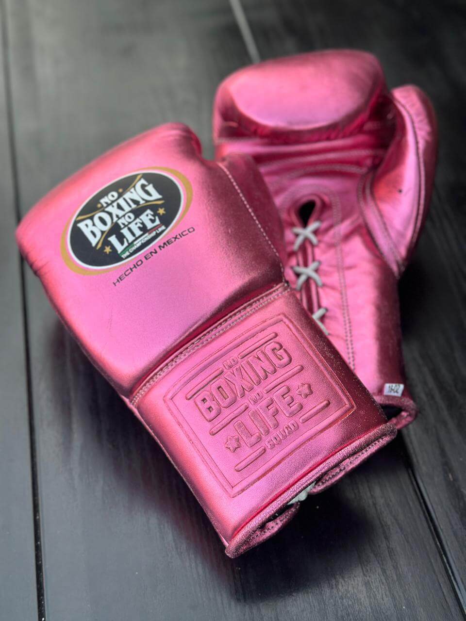 No Boxing No Life Boxing Gloves Pink Custom Fit