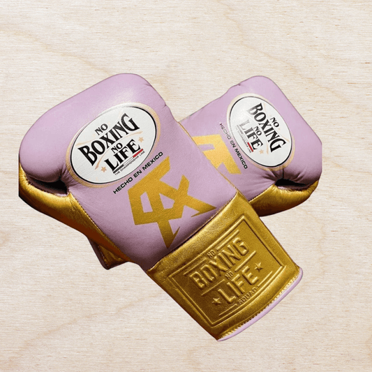 No Boxing No Life Boxing Gloves Pink/Gold Customizable