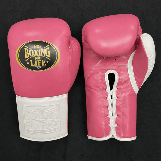No Boxing No Life Boxing Gloves Pink/White Training