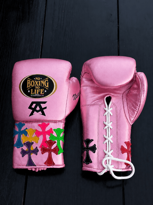 No Boxing No Life Boxing Gloves Pink Custom