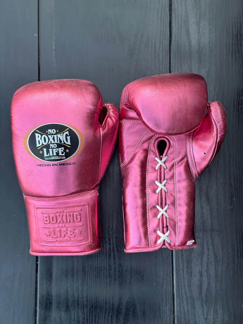 No Boxing No Life Boxing Gloves Pink Custom Fit