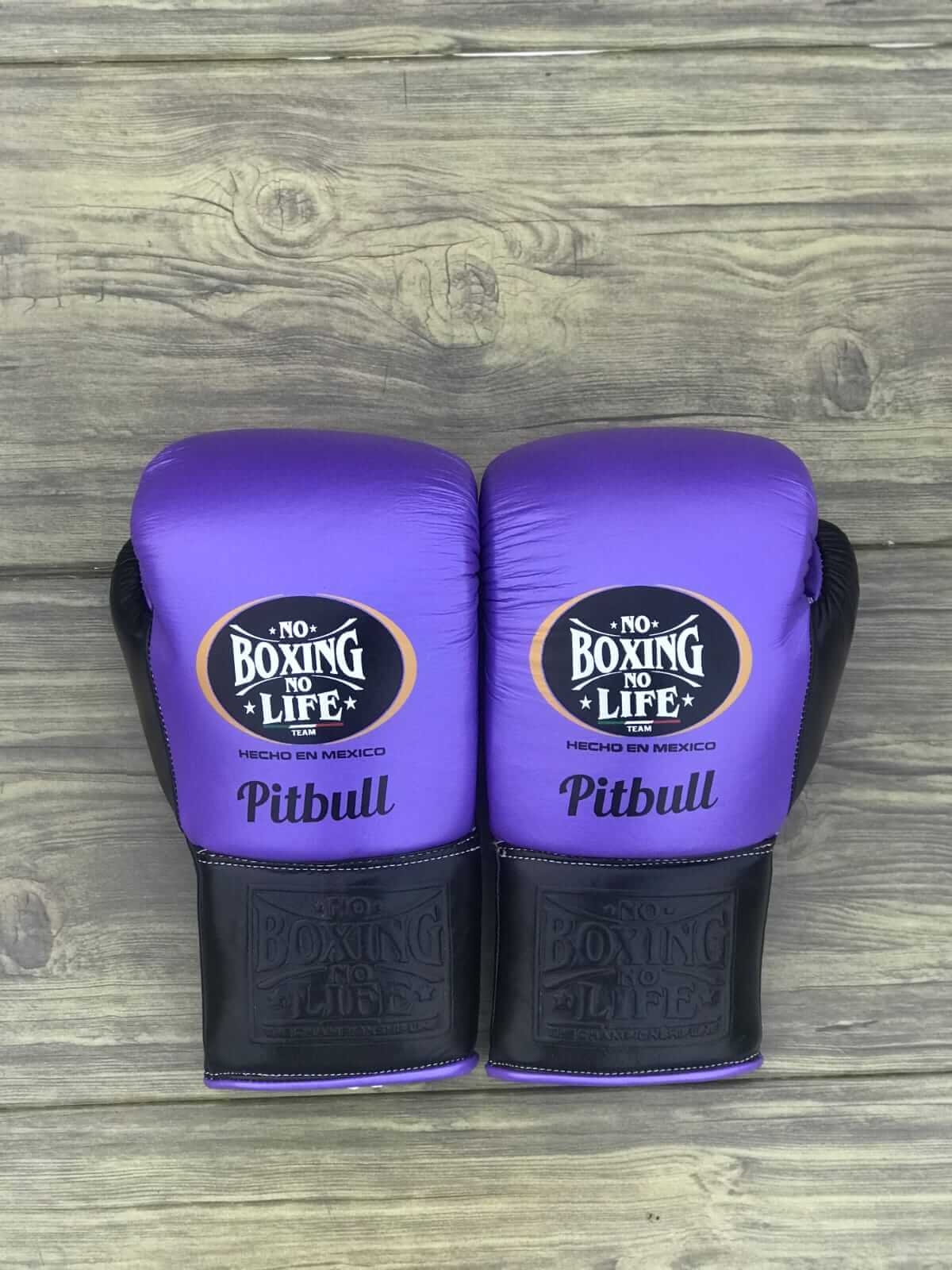 No Boxing No Life Boxing Gloves Purple/Black Fitness Boxing