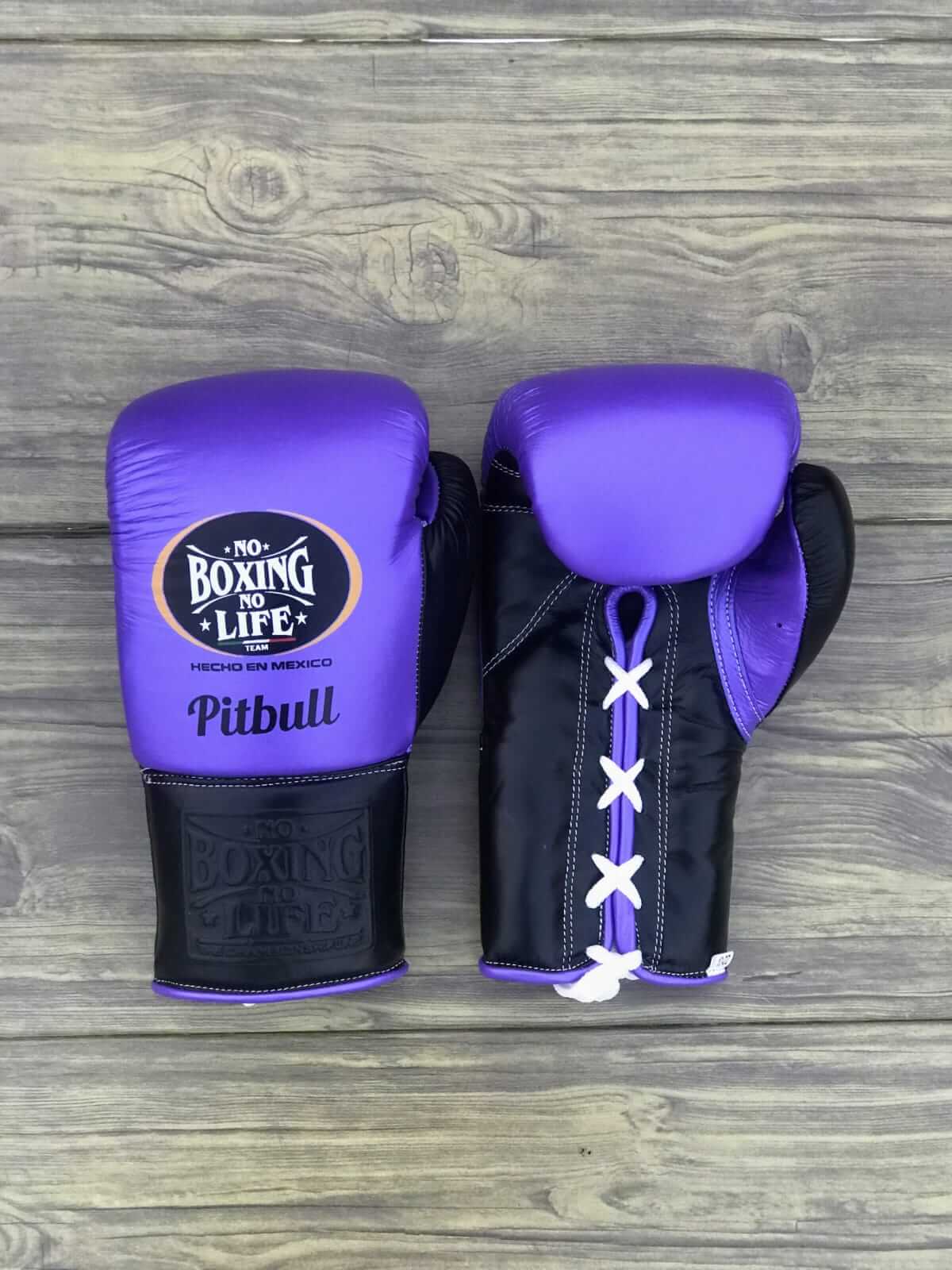 No Boxing No Life Boxing Gloves Purple/Black Fitness Boxing