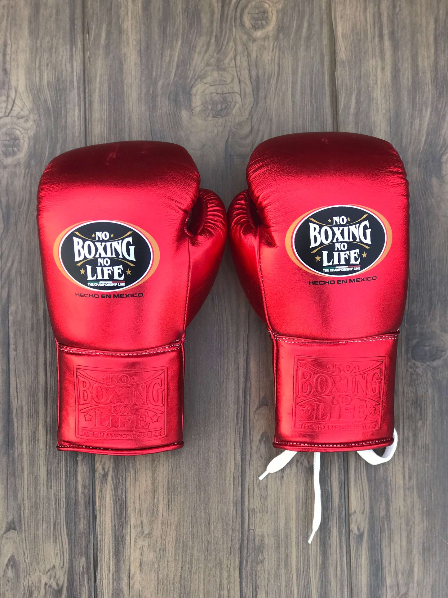 No Boxing No Life Boxing Gloves Red Custom