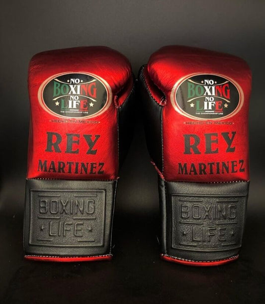 No Boxing No Life Boxing Gloves Red/Black Customizable