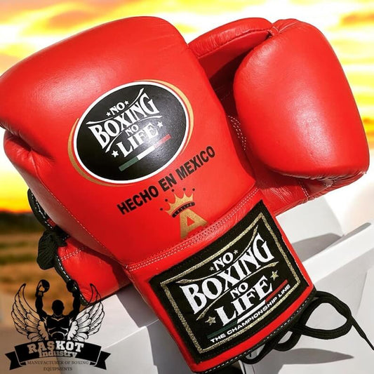 No Boxing No Life Boxing Gloves Red Customizable