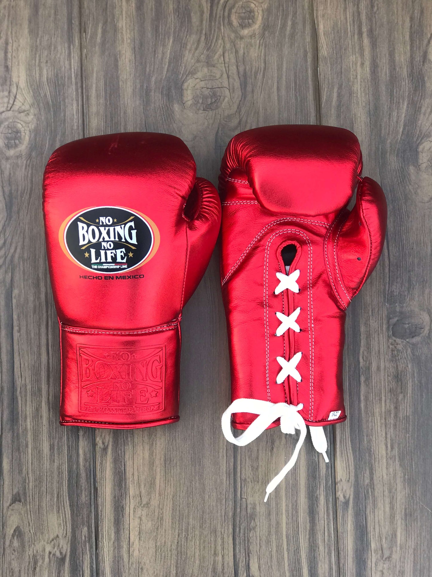 No Boxing No Life Boxing Gloves Red Custom