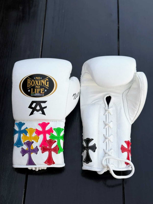 No Boxing No Life Boxing Gloves White Training