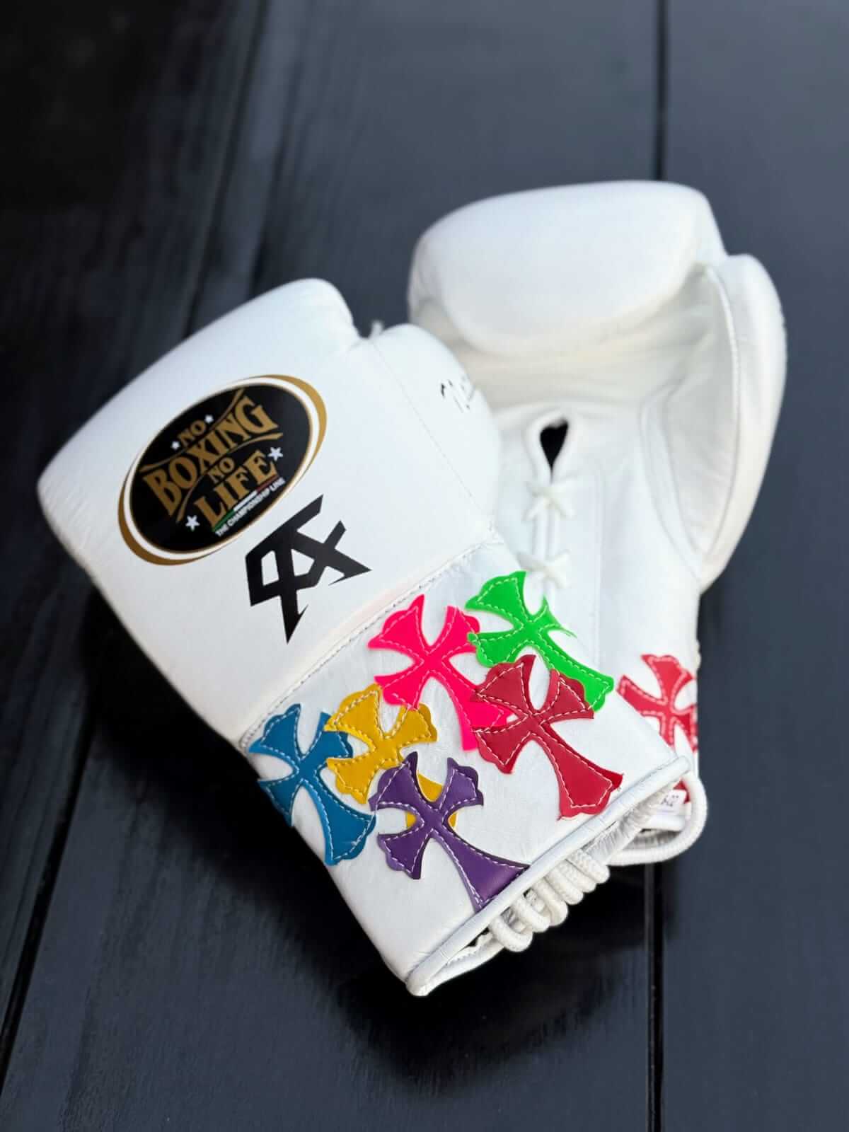 No Boxing No Life Boxing Gloves White Training