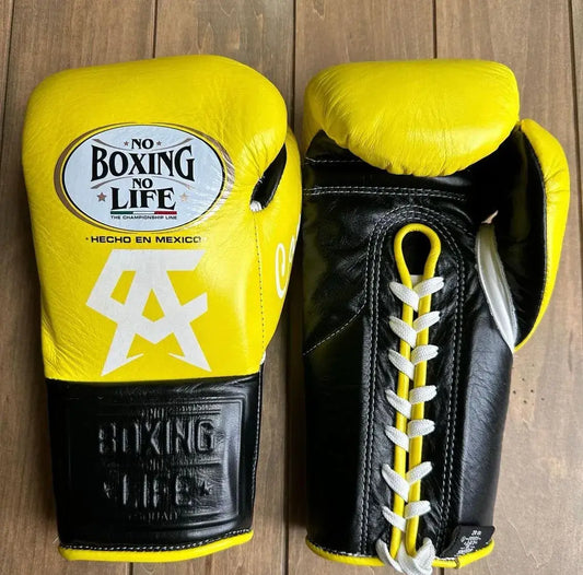 No Boxing No Life Boxing Gloves Yellow/Black Fight Gear