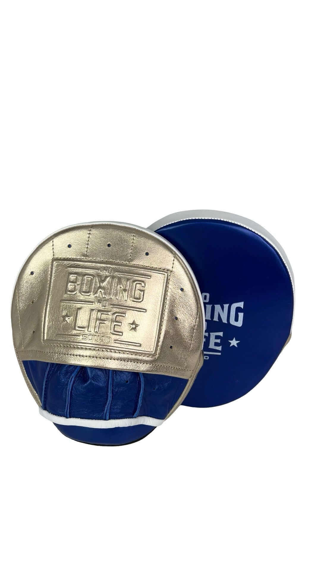 No Boxing No Life Punching Mitts Light-Gold/Blue Training