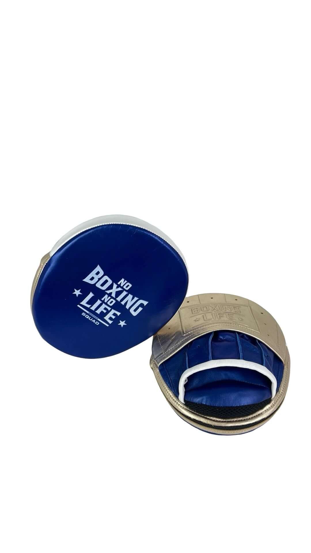 No Boxing No Life Punching Mitts Light-Gold/Blue Training