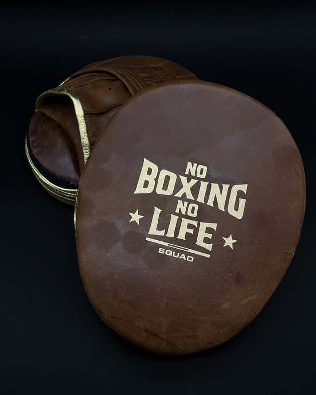 No Boxing No Life Punching Mitts Brown Training