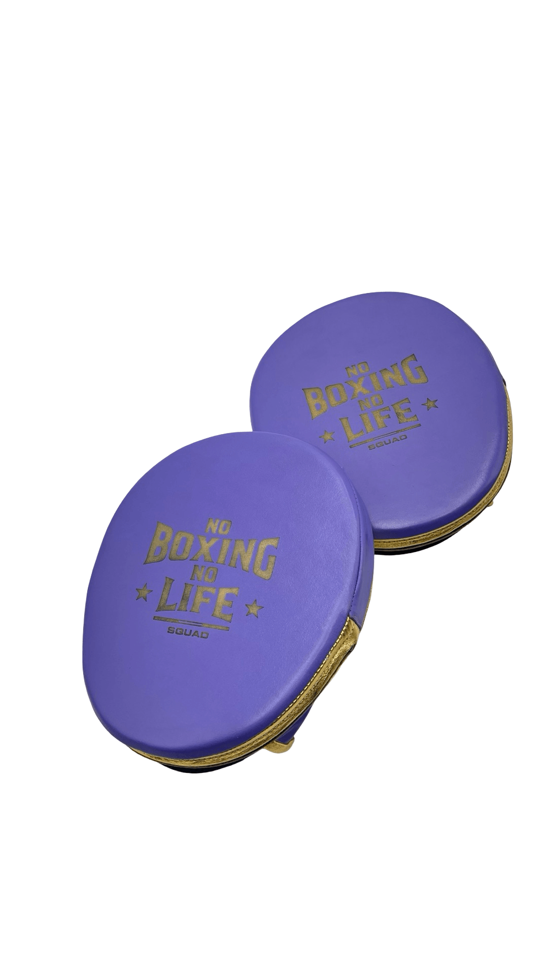 No Boxing No Life Punching Mitts Gold/Purple Customizable