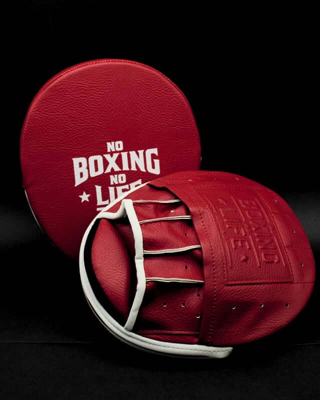 No Boxing No Life Punching Mitts Red/White Coaching