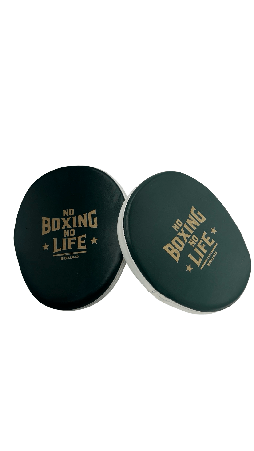 No Boxing No Life Punching Mitts Green/White/Red Coaching