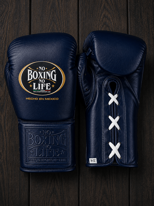 No Boxing No Life Boxing Gloves Dark-Blue Boxing Training