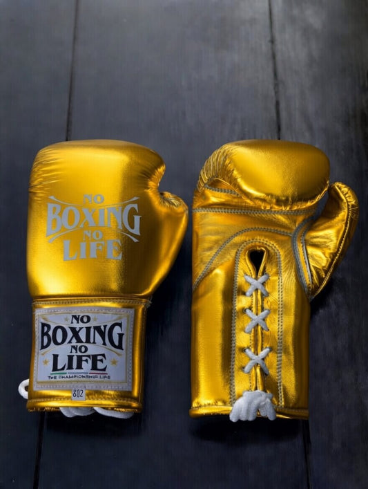 No Boxing No Life Boxing Gloves Yellow Competition