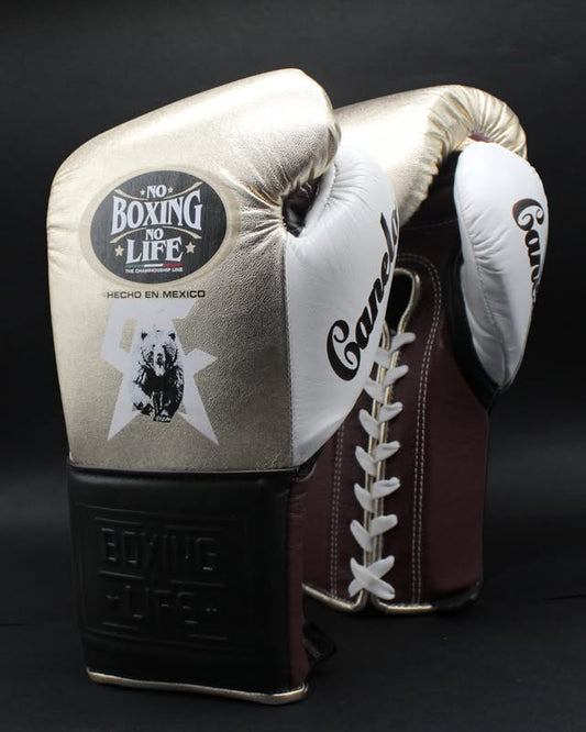 No Boxing No Life Boxing Gloves Beige/Brown/White Sparring