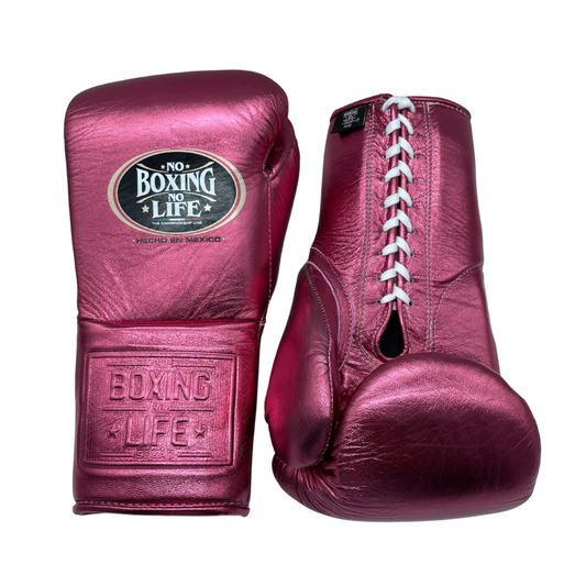 No Boxing No Life Boxing Gloves Dark-Pink Competition