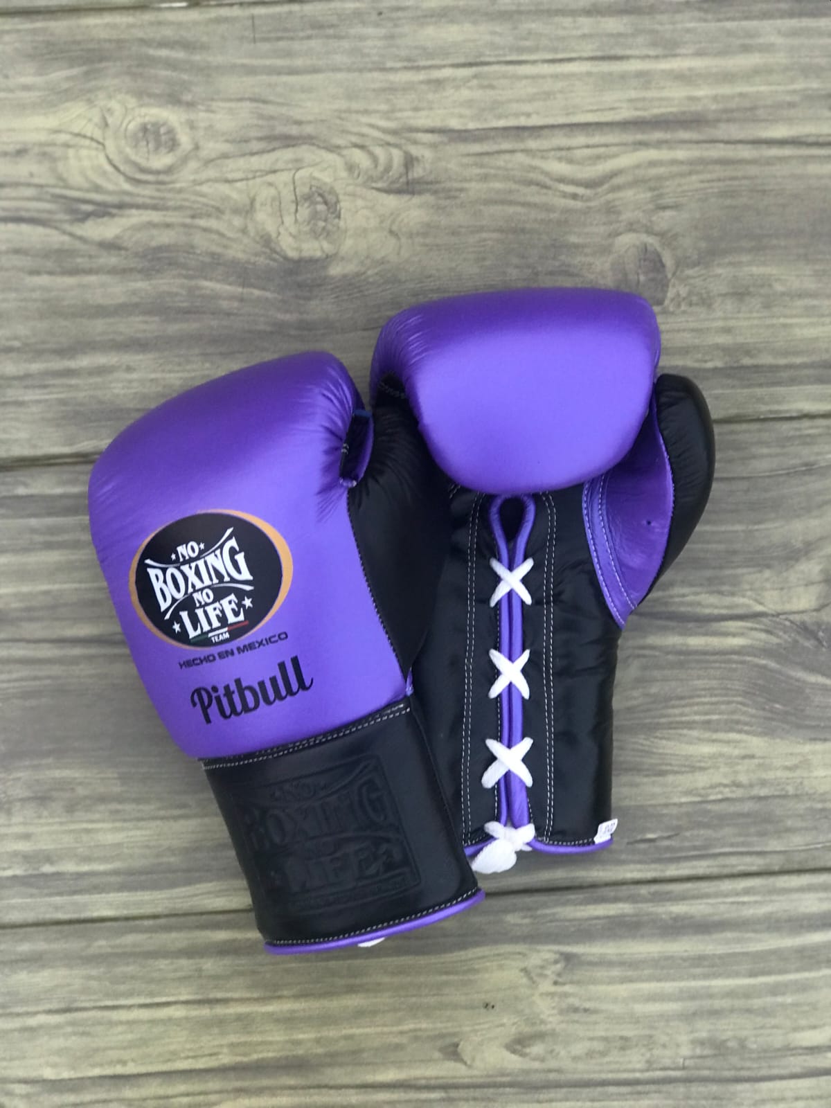No Boxing No Life Boxing Gloves Purple/Black Fitness Boxing