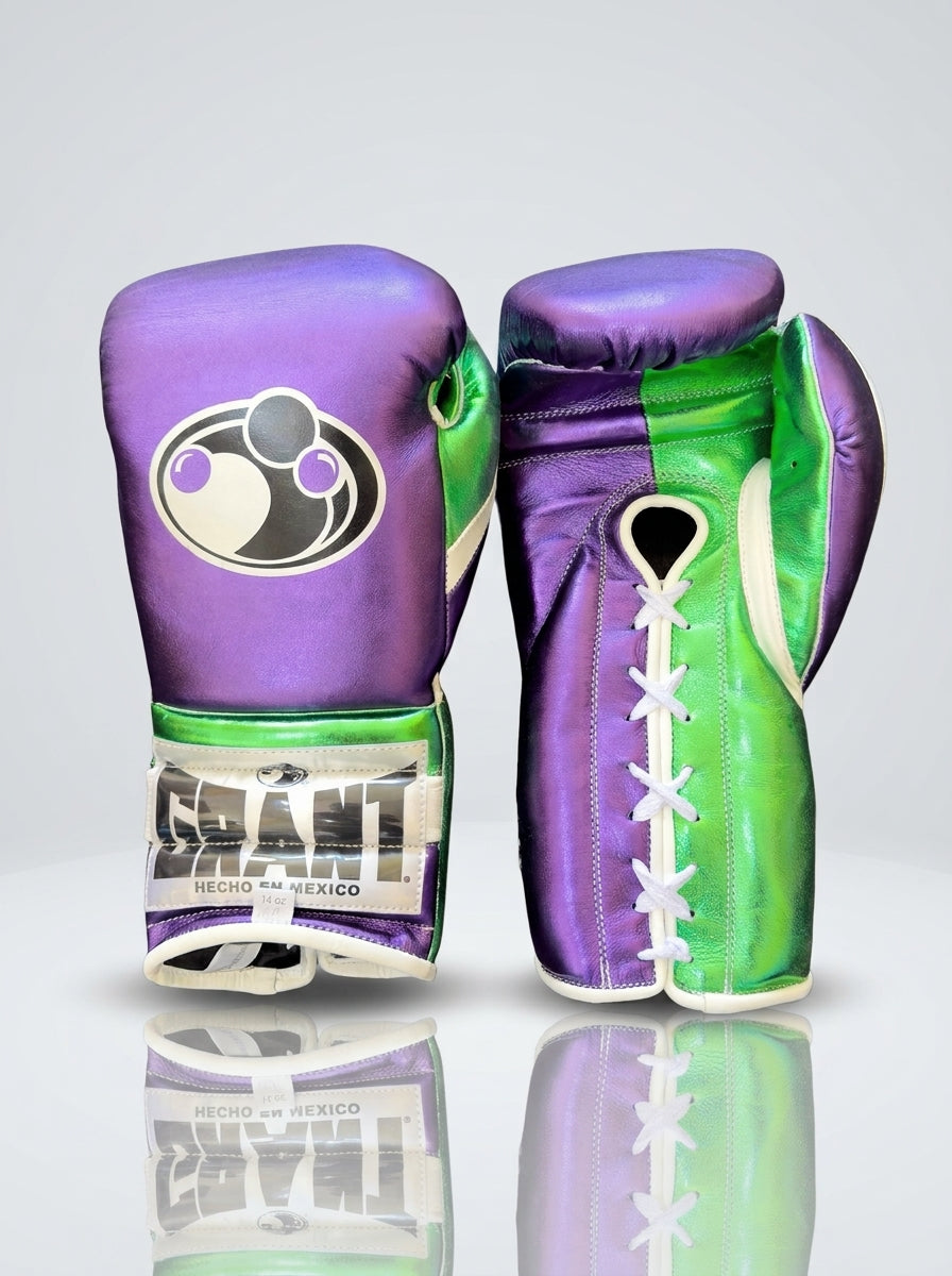 Grant Pro Boxing Gear Set – Metallic Purple/Green