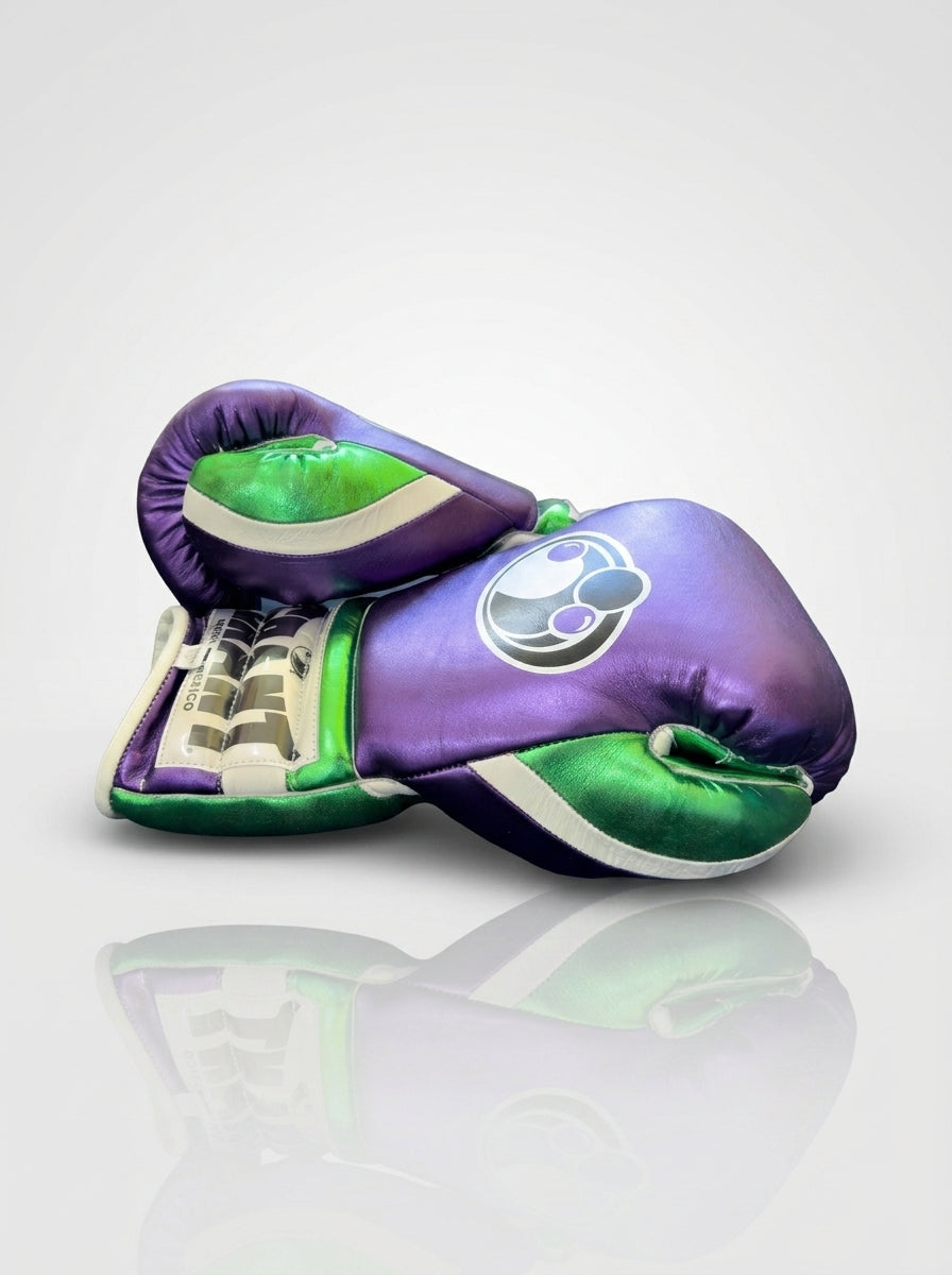 Grant Pro Boxing Gear Set – Metallic Purple/Green