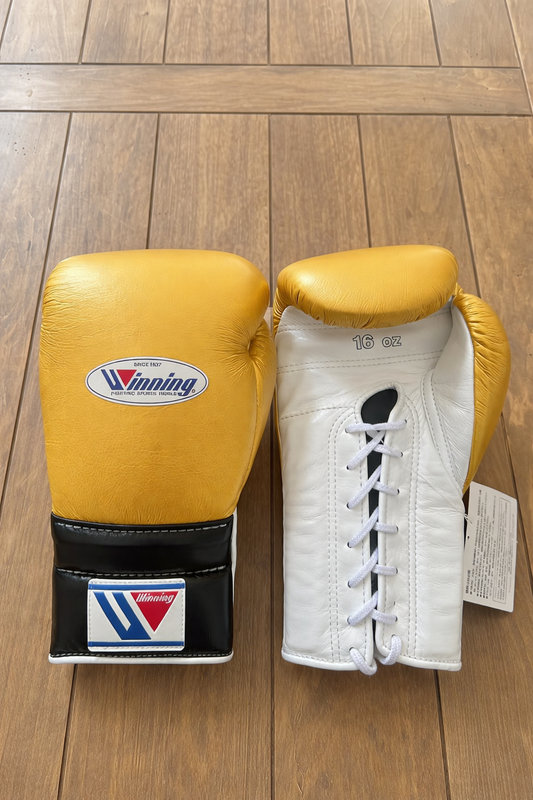 Winning Boxing Gloves Gold/White/Black Fitness Boxing