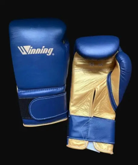 Winning Boxing Gloves Blue/Gold Custom