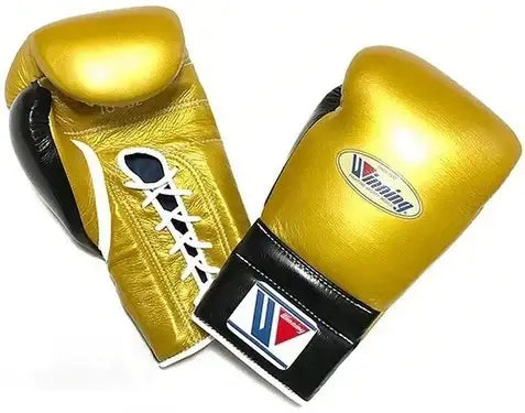 Winning Boxing Gloves Gold/Black Sparring