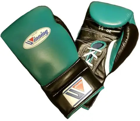 Winning Boxing Gloves Green/Black Custom Fit