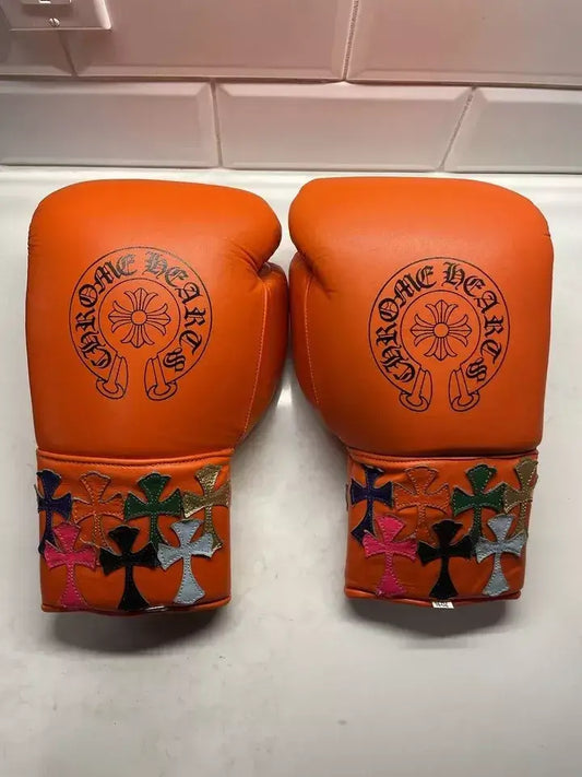 Winning Boxing Gloves Orange Lace-Up Training