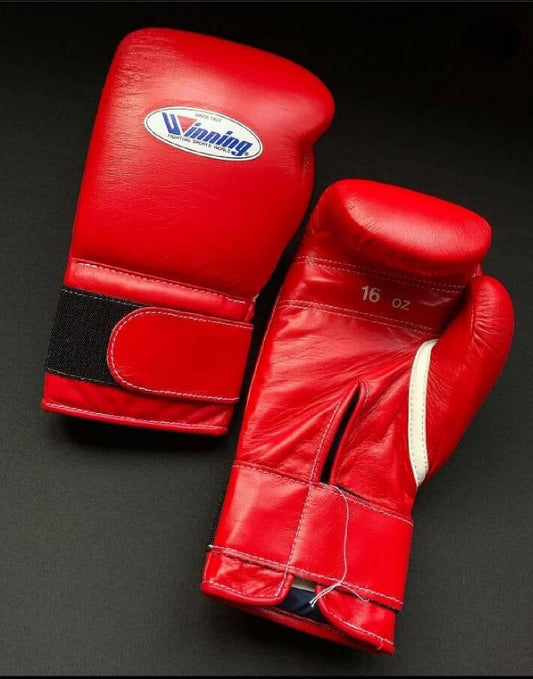 Winning Boxing Gloves Red Velcro