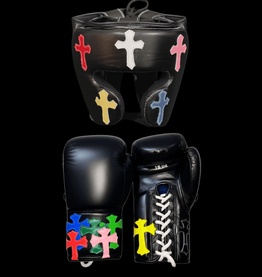 Winning Boxing Gloves Set Black Training Set