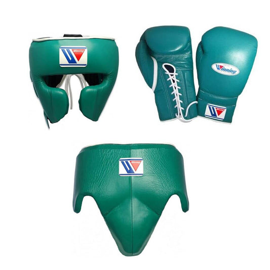 Winning Boxing Gloves Set Green Boxing Gear