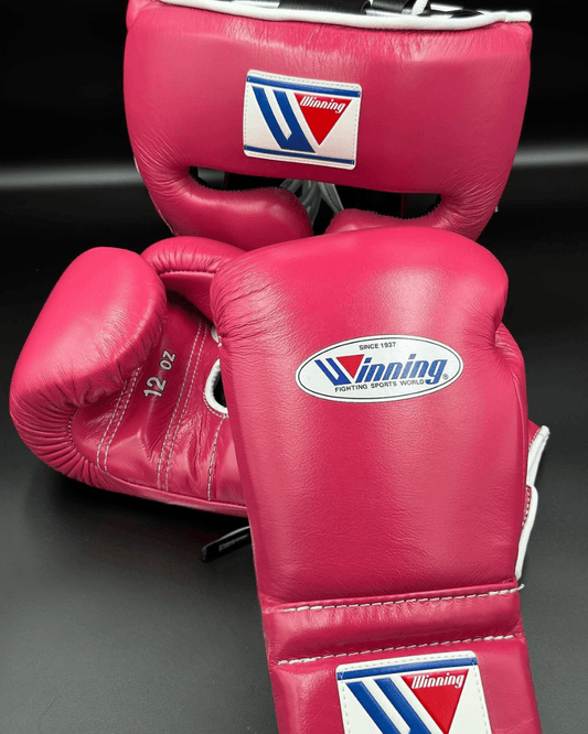 Winning Boxing Gloves Set Dark-Pink Customizable