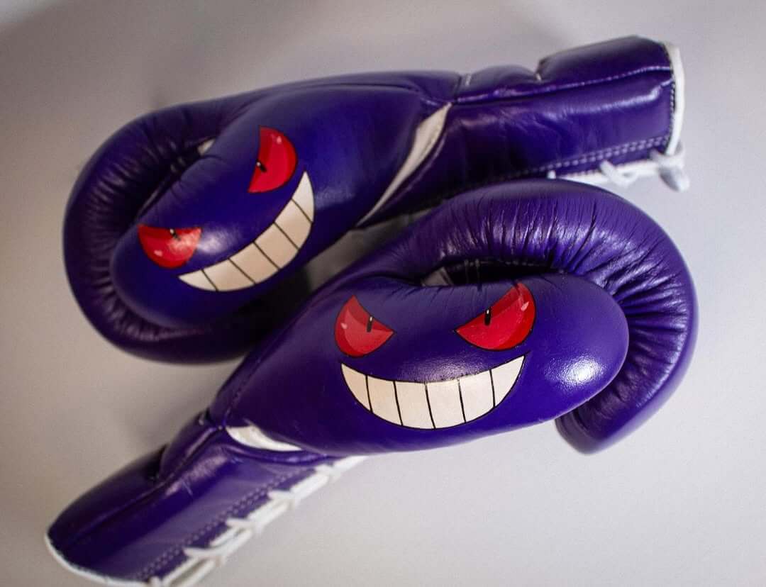 Winning Boxing Gloves Set Purple Protective Gear