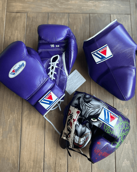 Winning Boxing Gloves Set Purple Boxing Training