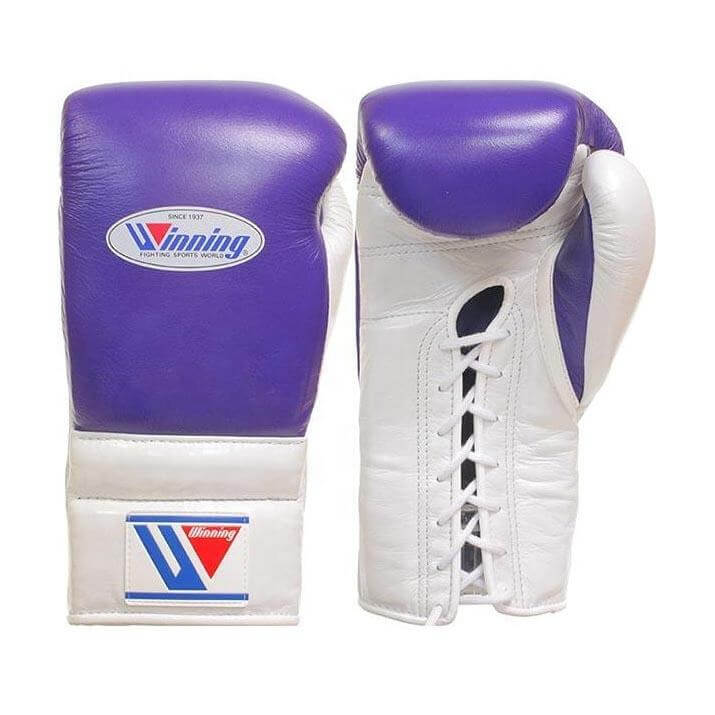 Winning Boxing Gloves Set Purple/White Sparring Set