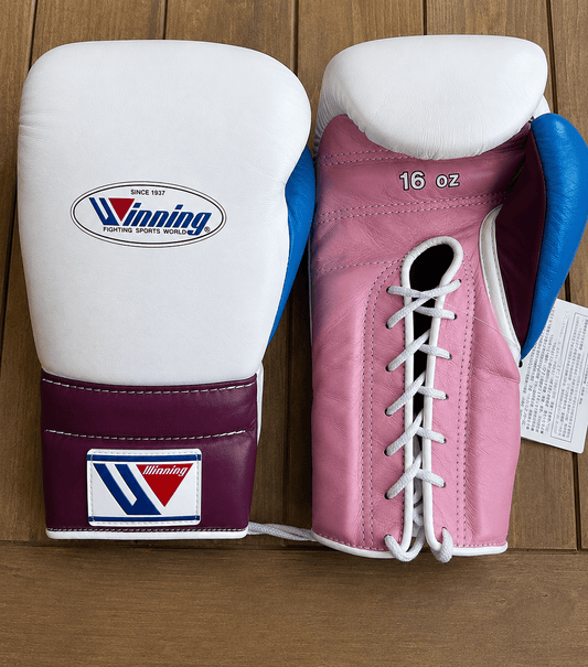 Winning Boxing Gloves White/Pink/Purple/Blue Training