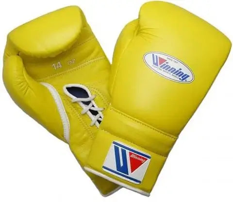 Winning Boxing Gloves Yellow Custom Fit