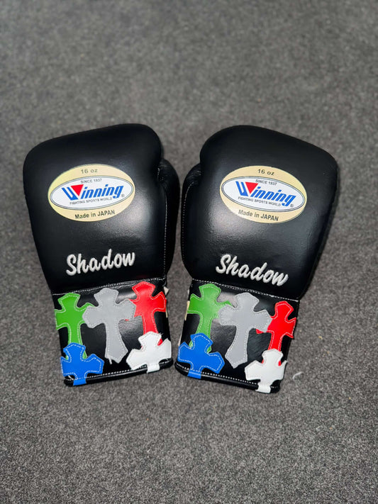 Winning Boxing Gloves Black Training