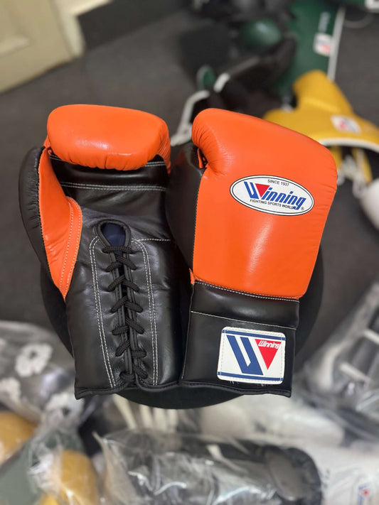Winning Boxing Gloves Orange/Black Boxing Training