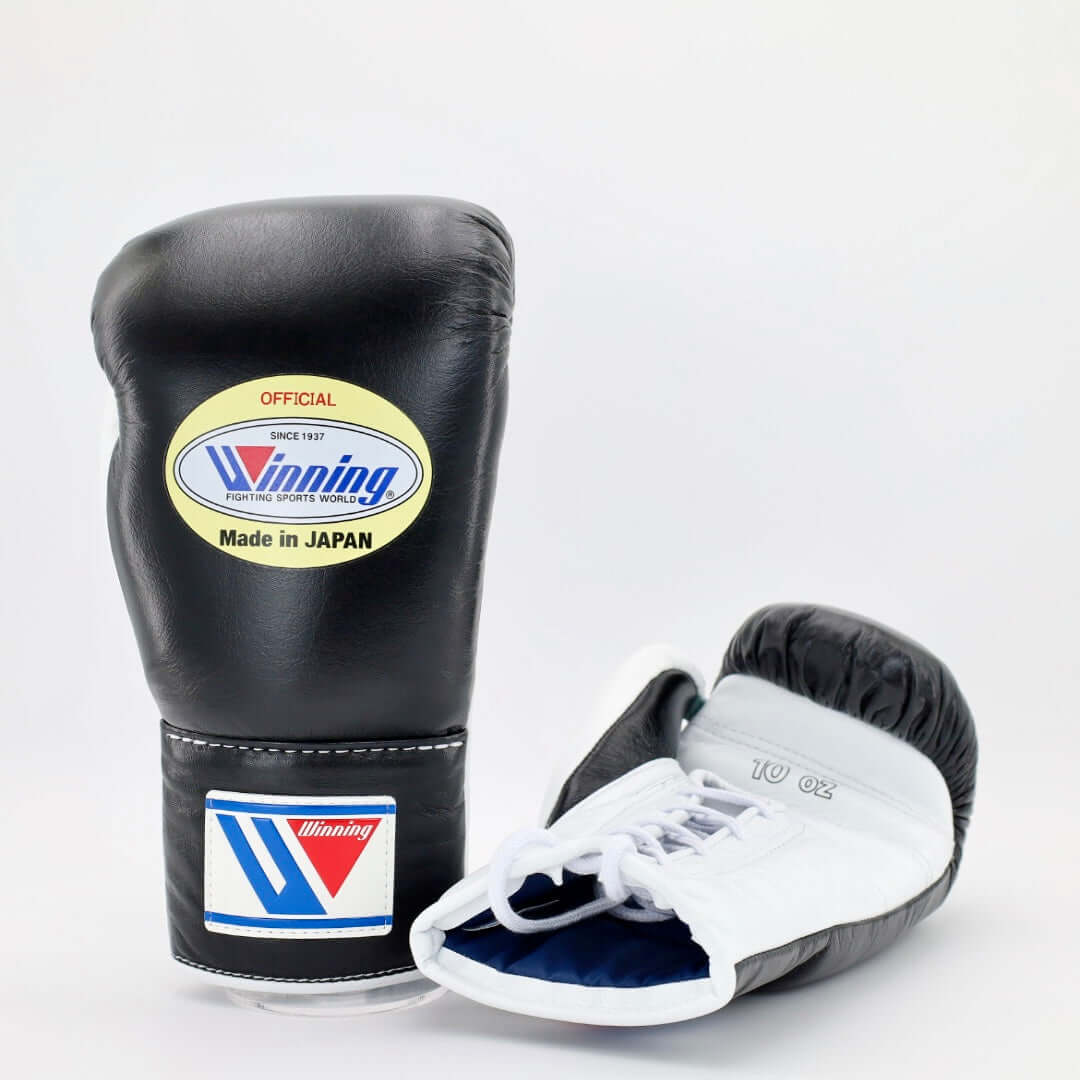 Winning Boxing Gloves Black/White Training