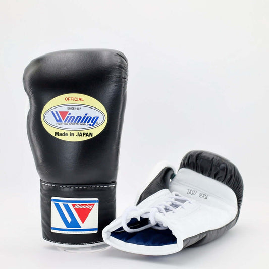 Winning Boxing Gloves Black/White Training
